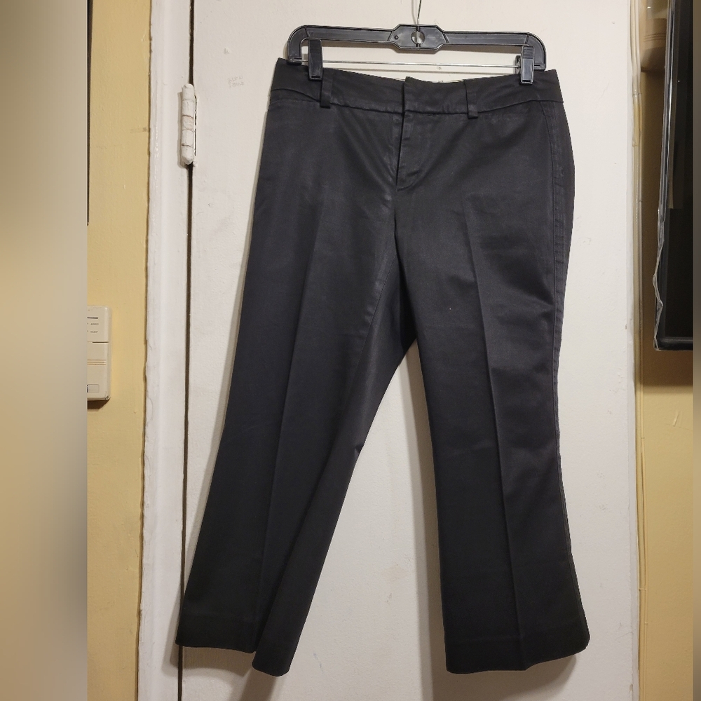4P Banana Republic Charcoal Mid Rise Ankle Length Dress Pants for Women Size